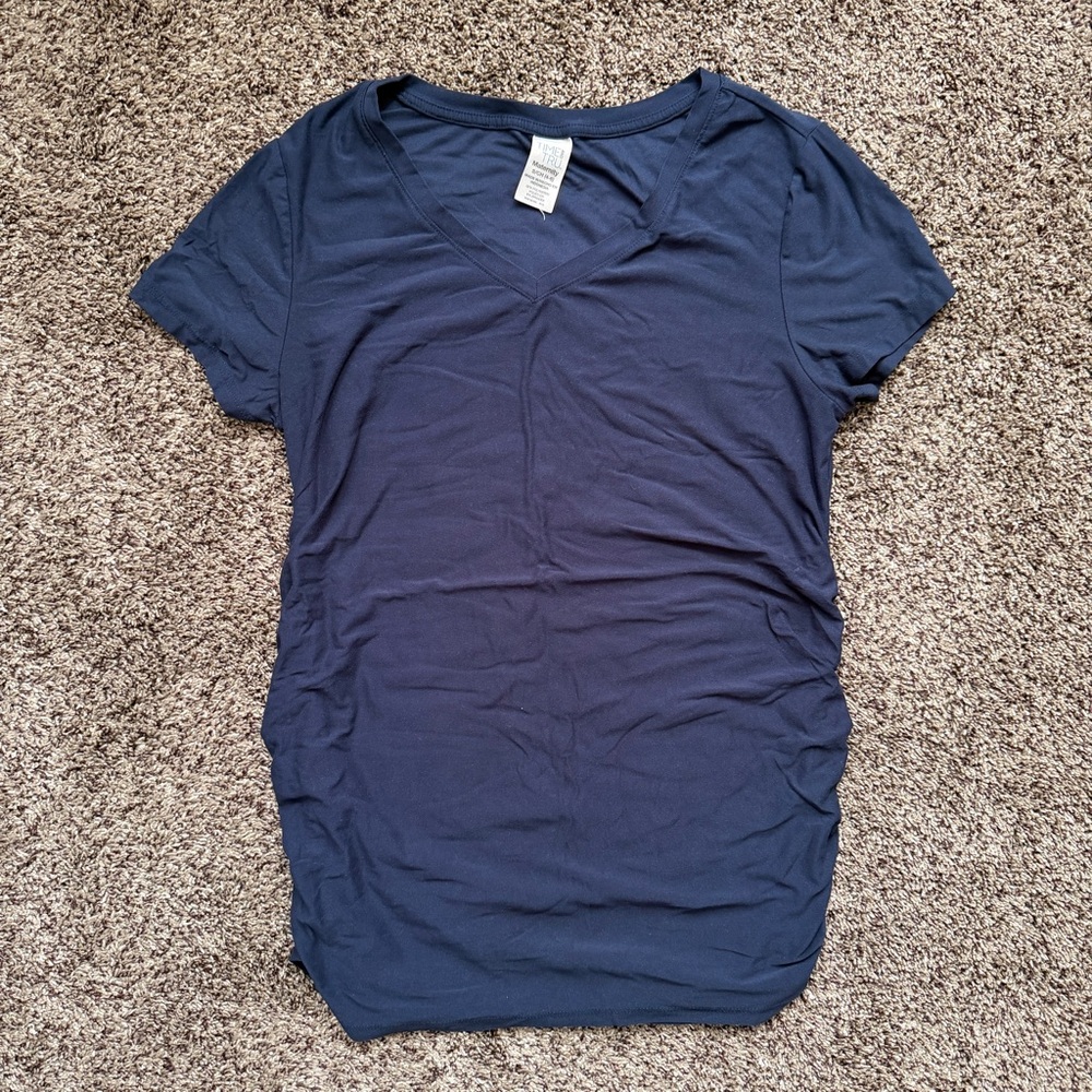 Maternity Navy Blue Top